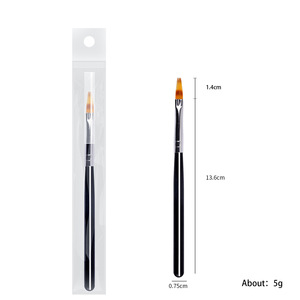 Pinceau à ongles en nylon doux <span class=keywords><strong>de</strong></span> qualité supérieure, dégradé argent-noir, pour gel UV, accessoires <span class=keywords><strong>de</strong></span> peinture et <span class=keywords><strong>de</strong></span> mélange pour ongles DIY, OEM disponible, CE - Product Image 5
