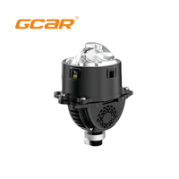 Projecteur LED triple laser GCAR, lentille à double puce, 65W 85W haute puissance, 3000K Jaune & 6000K Blanc, phare avant de voiture, garantie 2 ans