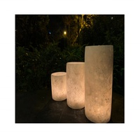 Porte-bougie votif fin en onyx blanc pur, fait main, avec logo personnalisable, lanterne au design sur mesure