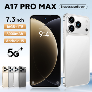 Smartphone 2025 A17 Pro Max 5G con Pantalla OLED de 7.3 Pulgadas y 90Hz, 16GB+1TB de Almacenamiento, Android <span class=keywords><strong>15</strong></span>, Desbloqueado, Doble SIM - Product Image 3
