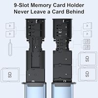 Pour IPhone Android haute vitesse USB 3.0 type-c lecteur de carte SD/TF étui porte-carte SD