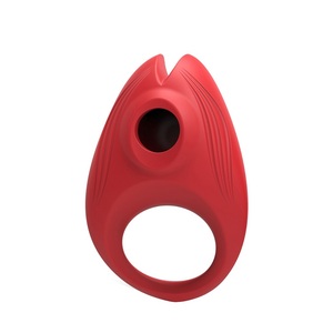 Thruster 단일 속도 버튼 배터리 실리콘 소년 사랑 18 큰 남자 그림 수탉 반지 - Product Image 5