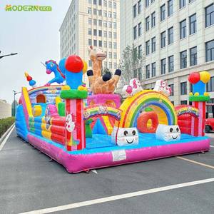 Château gonflable créatif avec <span class=keywords><strong>des</strong></span> toboggans excitants et <span class=keywords><strong>des</strong></span> zones interactives pour les événements thématiques en plein air et les parcs pour enfants à vendre - Product Image 3