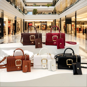 Sac à bandoulière pour femme en PU avec petite pochette, doublure en polyester, mode hiver 2025 - Product Image 2