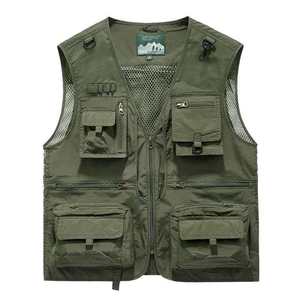 BUBBA Outdoor Fly Fishing Vest Lightweight Quick Dry Multi Pocket Waistcoat for Men with <strong>Rod</strong> <strong>Holder</strong> - Product Image 4