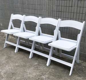 Hot Sales Cheap Durable <strong>White</strong> Padded Resin <strong>Folding</strong> <strong>Chair</strong> for Outdoor Wedding Event - Product Image 2