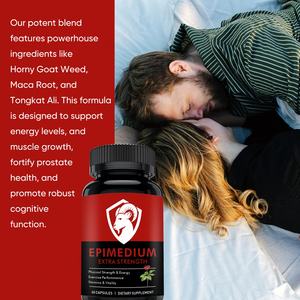 Amaz Private Label Natuurlijk Kruidenextract <span class=keywords><strong>Epimedium</strong></span> <span class=keywords><strong>Sagittatum</strong></span> Mannelijke Energie Capsules voor Volwassen Mannen, 60 stuks - Product Image 5