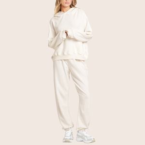 Tuta Sportiva Casual Premium da Donna - Set <span class=keywords><strong>2</strong></span> Pezzi Vestibilità Ampia Effetto Snellente per Corsa, Palestra e Fitness |   Logo Personalizzato Disponibile - Product Image 3