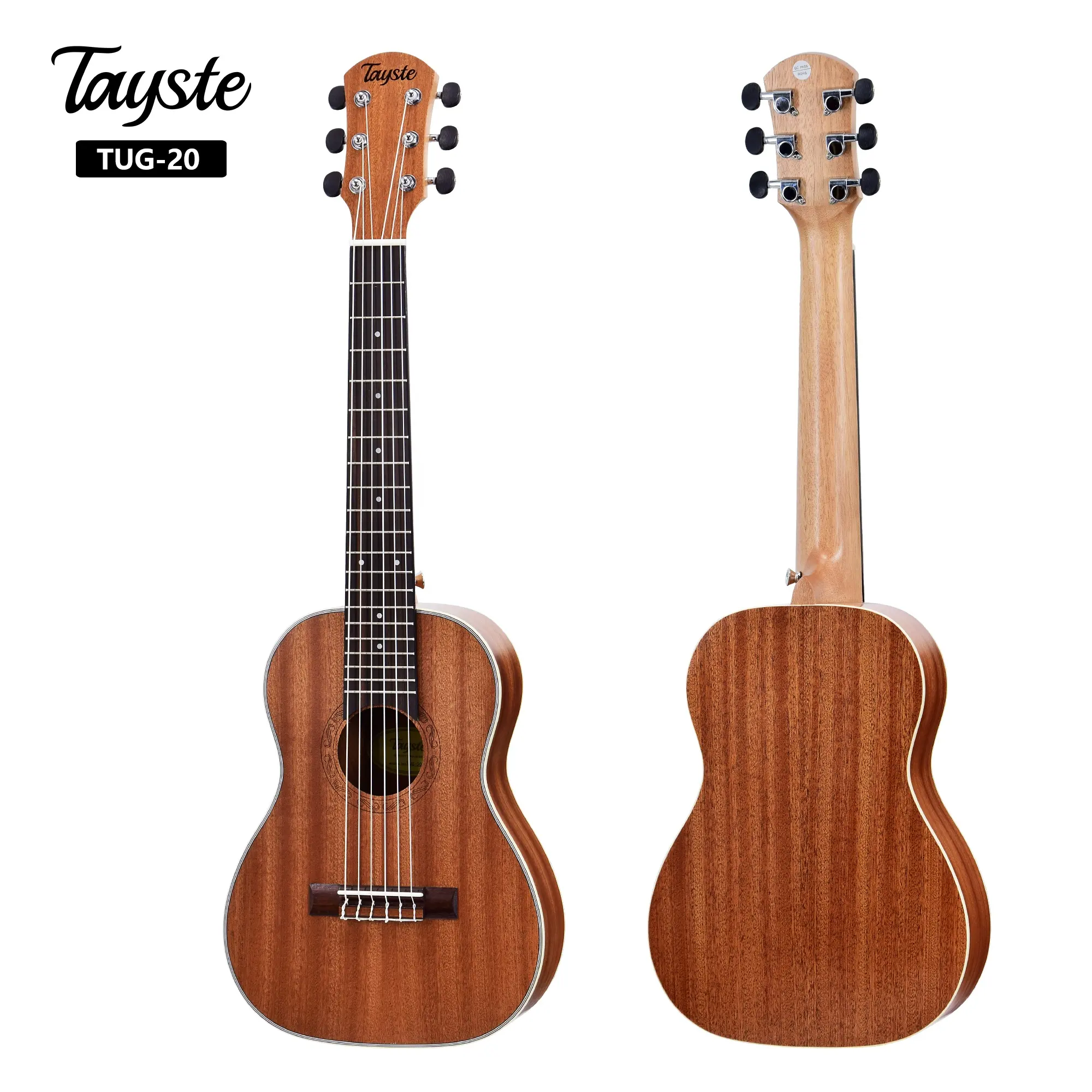 High quality OEM brand wholesale musical instrument 30inch guitar ukulele 6 strings guitarlele