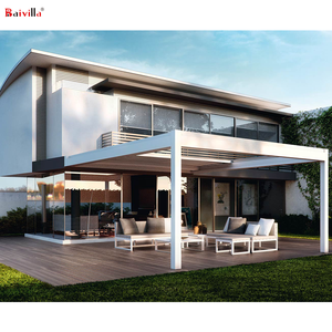 Vente en gros de haute qualité Pergola bioclimatique personnalisée en aluminium bon marché Gazebo d'événement extérieur Pergola de jardin de conception OEM - Product Image 4