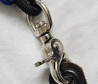 Sangle double personnalisée en corde tressée 550 Paracord, durable, pour boîte à lunch, sangle en paracorde pour les glacières avec crochets en acier inoxydable