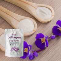 Collagène en poudre OEM sous marque privée, 2 livres, micro-ingrédients, protéines de collagène de types III, IV, V, Biotine, Acide Hyaluronique pour adultes