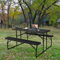 Table pliante de pique-nique de qualité supérieure, design moderne, 180 cm (72 pouces), idéale pour hôtel, ferme, salon – Vente en gros