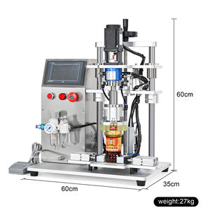 Machine de mise en bouteille à visser pour bocaux en verre à large ouverture, idéale pour les sauces comme la sauce chili, la mayonnaise, 30 BPM - Product Image 3