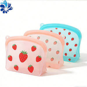 Sacs de conservation en silicone de qualité alimentaire, grande capacité, auto-scellants, pour fruits, légumes, lait, utilisables au micro-ondes, réutilisables - Product Image 4