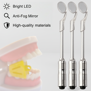 Specchietto Dentale LED in Acciaio Inox Strumento Controllo Igiene Orale con Luce per Casa - Product Image 5