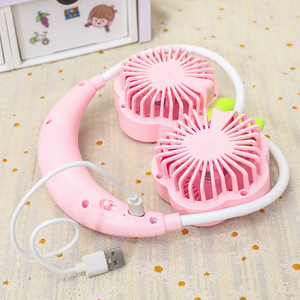 <span class=keywords><strong>Ventilateur</strong></span> électrique portable USB à deux vitesses pour filles, nouveau style tendance, motif patte <span class=keywords><strong>de</strong></span> chat, à fixer autour du <span class=keywords><strong>cou</strong></span>, autonomie 1-3 heures - Product Image 4