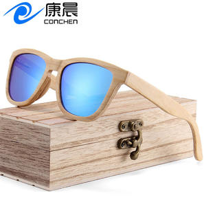 Gafas de Sol de Madera de Bambú para Hombre, Lentes Polarizadas TAC con Protección UV400, para Conducir, Protección Solar, Atuendos de Moda, Origen Wenzhou B2022 - Product Image 3