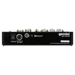 Mélangeur de disques DJ PROFESSIONNEL Noir GEM 08USB - Product Image 3