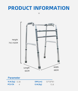 Marcheurs adultes handicapés pour les personnes âgées marcheur sur Rail en aluminium cadre <span class=keywords><strong>de</strong></span> <span class=keywords><strong>marche</strong></span> marcheur montant - Product Image 5