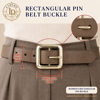 Boucle de ceinture rectangulaire pour femme, boucle à ardillon rotative en alliage de zinc 42mm 37mm dorée pour ceinture de taille ou robe, OEM