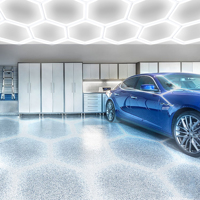 Aimant hexagonal d'intense luminosité pour la lumière hexagonale menée par lumières hexagonales de plafond de garage