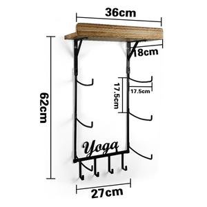 Toallero Moderno de Hierro de Tres Niveles, Impermeable, con Soportes de Almacenamiento, No Plegable - Product Image 3