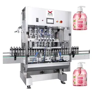 Automatic Liquid Soap Hand Sanitizer Bottle Olive Oil Beverage Filling Machines Pneumatic 4 Nozzles Filler