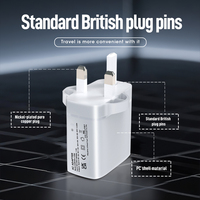 Pengisi Daya Super Cepat GaN PD 45W Shenzhen Lvxiangyuan Colokan UK Bersertifikasi CE UKCA Kabel USB Type-C 3 Pin Samsung