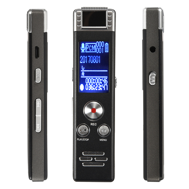 Professional Digital Voice Recorder for Lectures, Meetings, Interviews 8GB Audio Recorder Mini Portable Tape