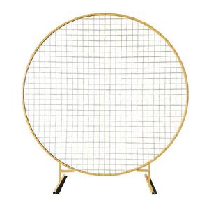 Y-Q049 Vente en gros Décoration de <span class=keywords><strong>mariage</strong></span> et d'événements <span class=keywords><strong>Arche</strong></span> de fleurs en maille <span class=keywords><strong>Arche</strong></span> de ballons dorée et blanche <span class=keywords><strong>Arche</strong></span> <span class=keywords><strong>ronde</strong></span> en métal de 2 m pour <span class=keywords><strong>mariage</strong></span> - Product Image 5