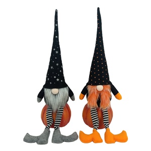 Tessuto fatto a mano feltro peluche gnomo decorazione di Halloween cappelli lunghi elfo senza volto decorazione di Halloween felice 2022 Indoor - Product Image 1