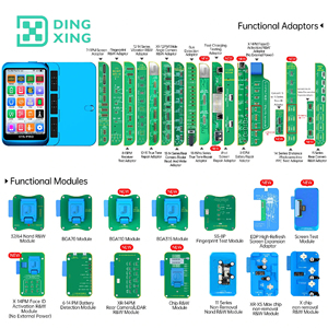 JCID V1S JC V1SE สำหรับ <span class=keywords><strong>IPHONE</strong></span> X XS Max 12 <span class=keywords><strong>13</strong></span> 14 15 Pro <span class=keywords><strong>True</strong></span> Tone โปรแกรมเมอร์อ่านและเขียนข้อมูลแบตเตอรี่ ดอทโปรเจคเตอร์ ลายนิ้วมือ - Product Image 4