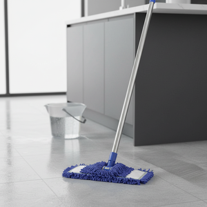 Gizmop Mopa Acrílica de 50 cm con Cabezal de Microfibra, Palo de Acero Inoxidable, Absorción Rápida, Autoescurrible, Antibacteriana, Reutilizable y Duradera - Product Image 2