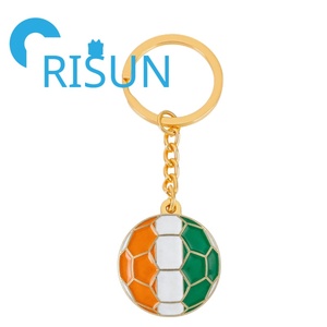 Porte-clés Souvenir en Métal Carte Drapeau Pays Africain Côte d'Ivoire Afrique Personnalisé - Product Image 6