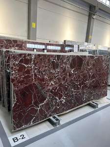 Lastra di <span class=keywords><strong>Marmo</strong></span> <span class=keywords><strong>Rosso</strong></span>, Lastre di Pietra Rossa per Piano <span class=keywords><strong>Tavolo</strong></span> da Pranzo o da Caffè - Product Image 5