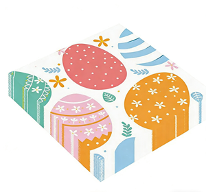 DAMAI - Juego de Vajilla de Papel con Estampado de Conejitos y Huevos para la Fiesta de Pascua, Decoración para el Hogar y Recuerdos para Fiestas - Product Image 5