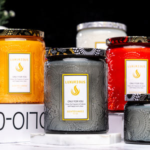 Jarra de vidrio para aromaterapia, para hogar y <span class=keywords><strong>Hotel</strong></span>, velas sin humo de vainilla - Product Image 2