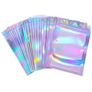 <span class=keywords><strong>Sacchetti</strong></span> in Mylar Olografici Arcobaleno Richiudibili con Cerniera in Alluminio per Conservazione Alimenti e Imballaggio - Product Image 3