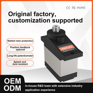 MM0160 Moteur servo miniature brossé 16g à noyau semi-aluminium gris pour pièces d'avion RC, cardan de caméra, robots, RC personnalisable - Product Image 2