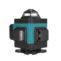 Niveaux laser automatiques infrarouges industriels de haute qualité 12/16 lignes 4D à lumière verte haute précision pour la pose de carreaux de sol