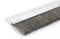 Brosses métalliques personnalisées OEM en alliage d'aluminium, cuivre plaqué, acier inoxydable, longueur des poils 3-12 cm, pour le nettoyage de pièces de machine, modèle 062