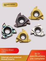 Wide Blade ERIR Thread-cutting CNC 60 Internal/External Threading Inserts 11IR Internal-Hole Tool 16ER Cemented Carbide Carbide