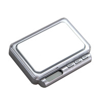 Báscula Digital de 500g x 0.1g, Mini Báscula Digital de Alta Precisión con Retroiluminación, Báscula de Bolsillo Eléctrica para Joyería, Peso en Gramos para Cocina