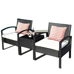 เฟอร์นิเจอร์กลางแจ้งหวายโต๊ะรับประทานอาหารและเก้าอี้สวนเฟอร์นิเจอร์หวายพลาสติกในปี2022 - Product Image 4