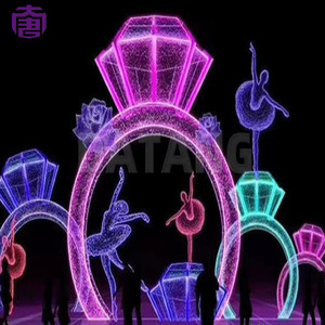 Custom LED Christmas Ring Archway Display for Shopping Malls, Resorts and Large Outdoor Lighting Projects - Product Image 6