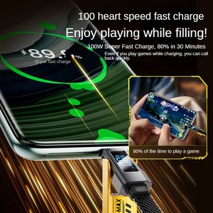 16 Nylon Bện Kẽm Vật Liệu Hợp Kim Chất Lượng Cao Pd 27W Để 65W 4 Trong 1 USB LED Điện Hiển Thị Nhanh Chóng Sạc Cáp Dữ Liệu Cho Điện Thoại - Product Image 4