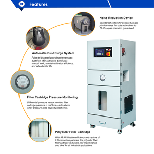 YorkTech 工业碳钢除尘器滤芯 PTFE 脉冲喷射式 VFD 适用于木工、食品、制药行业 - Product Image 3