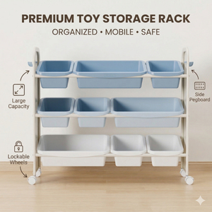 Organisateur de <span class=keywords><strong>rangement</strong></span> pour <span class=keywords><strong>jouets</strong></span> d'enfants à 4 niveaux avec 9 bacs en plastique amovibles, armoire de <span class=keywords><strong>rangement</strong></span> pour enfants avec surface magnétique créative - Product Image 2