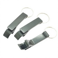 Décapsuleur de bouteilles de bière portable en alliage d'aluminium, porte-clés, logo gravé au laser personnalisé, durable, multicolore, promotionnel